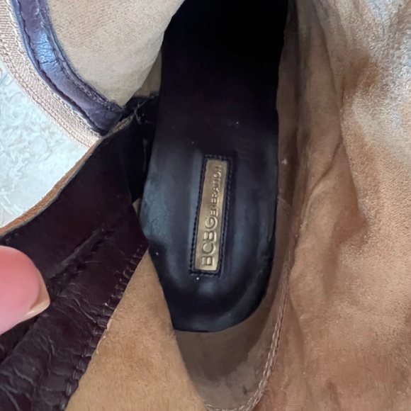 Like New BCBGeneration Block Heel Bootie, Size 10 Sundalwood Suede - Picture 10 of 10